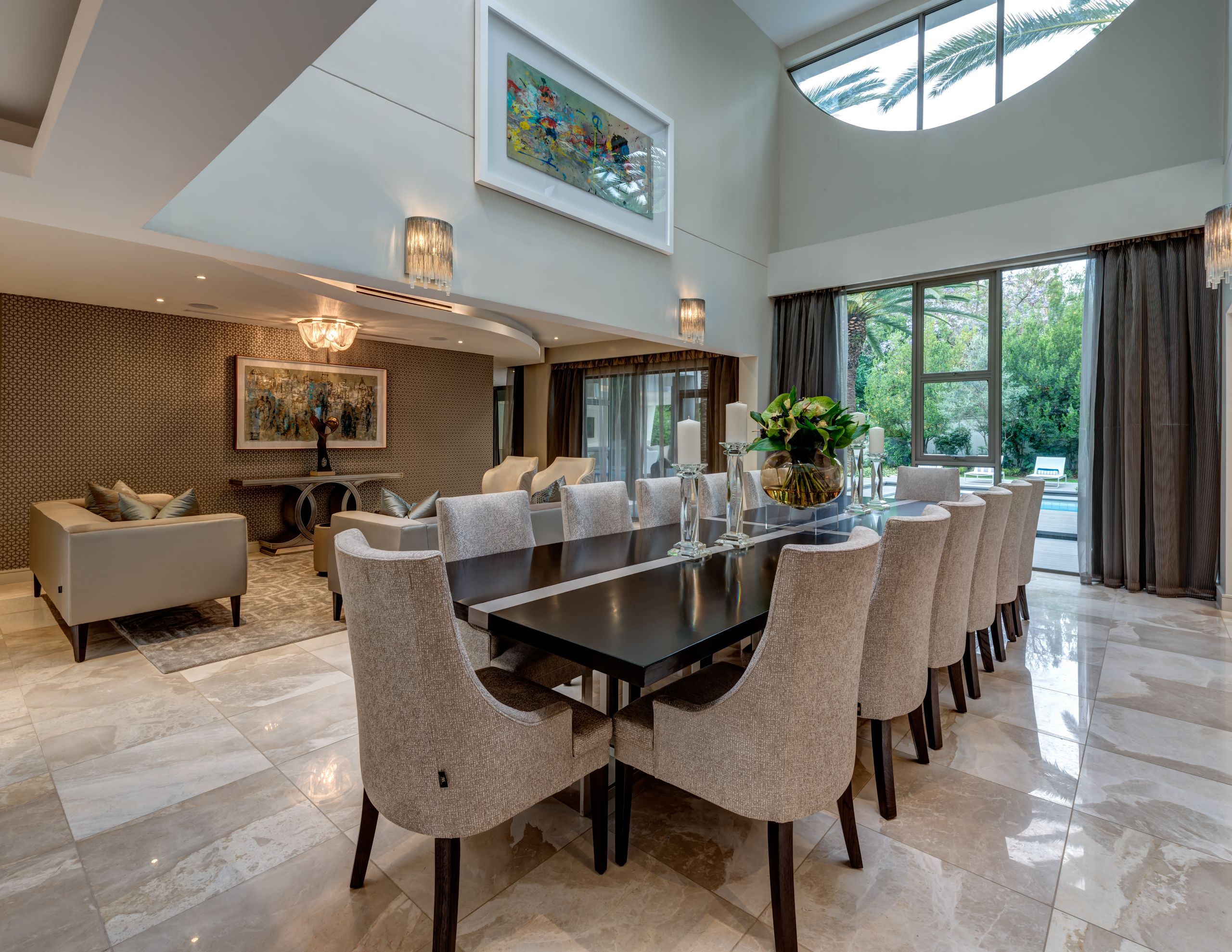 Formal dining room interior